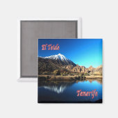 zES006 EL TEIDE Teneriffa Spanien, Kühlschrank Magnet (Vorderseite/Rückseite)