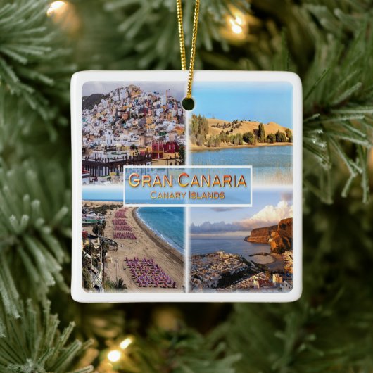 zES008 LAS PALMAS Gran Canaria, Keramikornament (Baum)