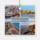 zES008 LAS PALMAS Gran Canaria, Keramikornament (Rückseite)