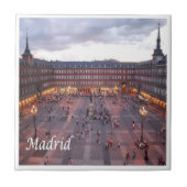zES009 MADRID Plaza Mayor Spanien, Fliese (Vorderseite)