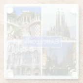 zES010 BARCELONA, Spanien, Glasuntersetzer (Rückseite)