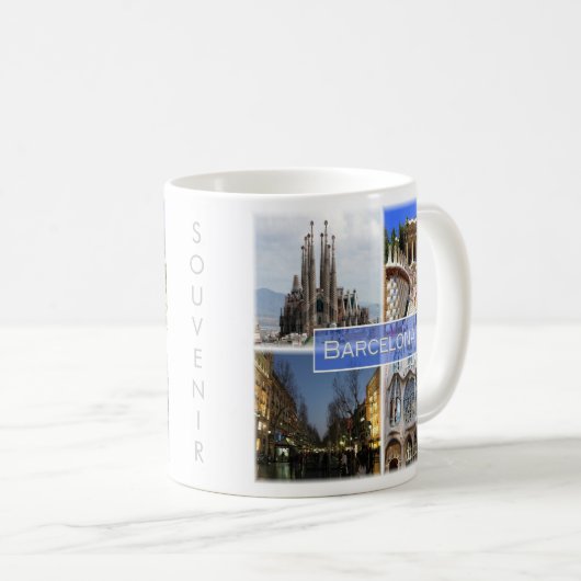 zES010 BARCELONA, Spanien, Kaffeetasse (VorderseiteRechts)