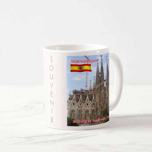 zES013 BARCELONA Basilica Sagrada Familia, Kaffeetasse (VorderseiteRechts)