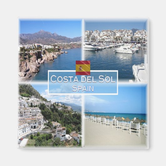zES017 MARBELLA Costa del Sol Nerja Puerto Banus Magnet (Vorne)