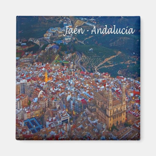 zES019 ANDALUCIA JAÉN Spanien, Kühlschrank Magnet (Vorne)