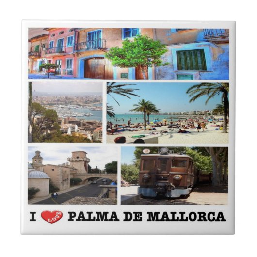 zES020 PALMA DE MALLORCA, Spanien, Fliese (Vorderseite)