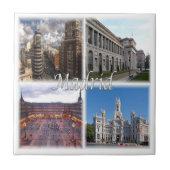 zES021 MADRID Spanien, Fliese (Vorderseite)