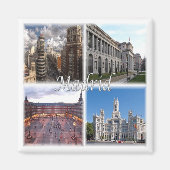 zES021 MADRID Spanien, Kühlschrank Magnet (Vorne)