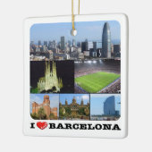 zES022 i Liebe BARCELONA, Spanien, Europa, Keramik Keramikornament (Links)