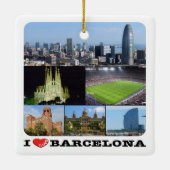 zES022 i Liebe BARCELONA, Spanien, Europa, Keramik Keramikornament (Rückseite)