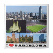 zES022 i Liebe BARCELONA, Spanien, Fliese (Vorderseite)