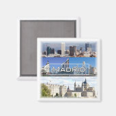 zES023 MADRID - Spanien - Kühlschrank Magnet (Vorderseite/Rückseite)