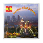 zES026 BARCELONA Parlament Katalonien Fliese (Vorderseite)