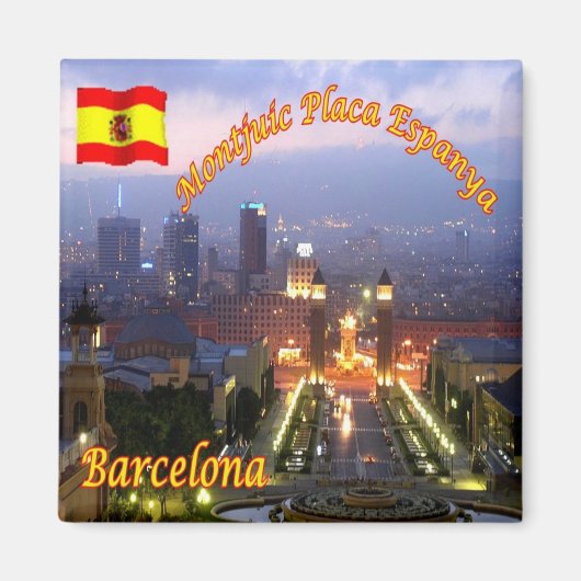 zES026 BARCELONA Parlament Katalonien Magnet (Vorne)