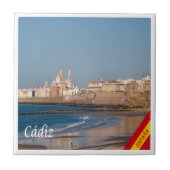 zES028 CADIZ Panorama Spanien, Fliese (Vorderseite)