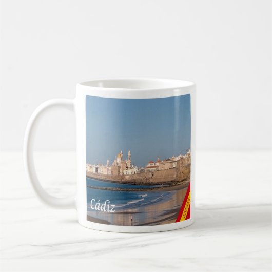 zES028 CADIZ Panorama Spanien, Kaffeetasse (Links)