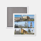 zES033 GRAN CANARIA Canary Islands Spain, Fridge Magnet (Vorderseite/Rückseite)