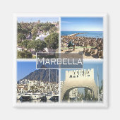 zES035 MARBELLA Spanien, Kühlschrank Magnet (Vorne)