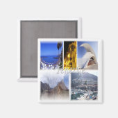 zES036 TENERIFE Kanarische Inseln Spanien, Kühlsch Magnet (Vorderseite/Rückseite)