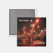 zES048 BARCELONA, Gate Bridge, Spanien, Kühlschran Magnet (Vorderseite/Rückseite)