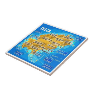 zES053 EIVISSA, Karte, Fliese