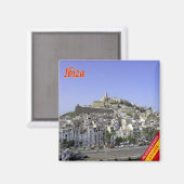 zES058 EIVISSA Stadt, Spanien, Kühlschrank Magnet (Vorderseite/Rückseite)