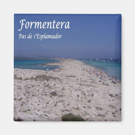 zES064 FORMENTERA panorama, Balearen Spanien, Kühl Magnet (Vorne)
