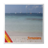 zES067 FORMENTERA BEACH, Balearen Spanien, Fliese (Vorderseite)