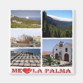 zES073 LA PALMA I LIEBE, Spanien, Kühlschrank Magnet
