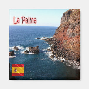 zES075 LA PALMA panorama, Spanien, Kühlschrank Magnet