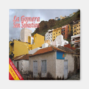 zES076 LA GOMERA SAN SEBASTIAN, Spanien, Kühlschra Magnet