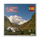zES078 LA GOMERA VALLE GRAN REY, Spanien, Fliese (Vorderseite)