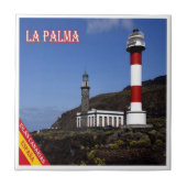 zES080 LA PALMA, LIGHTHOUSE, Spanien, Fliese (Vorderseite)