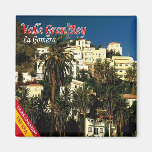 zES082 LA GOMERA, VALLE GRAN REY, Spanien, Kühlsch Magnet