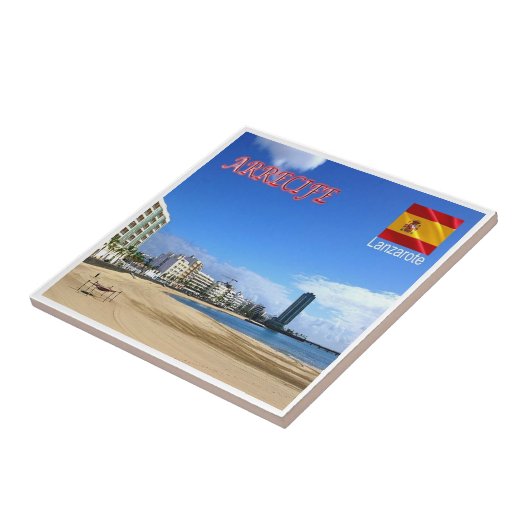 zES086 LANZAROTE, ARRECIFE, Spanien, Fliese (Seite)