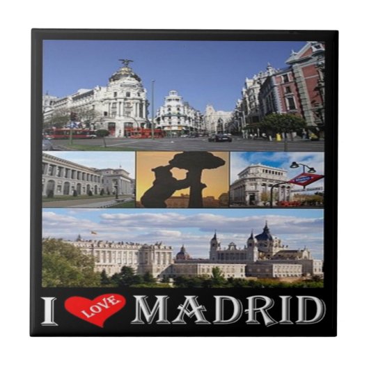 zES092 MADRID, I LIEBE, Fliese (Vorderseite)