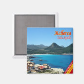 zES096 MALLORCA, CALA AGULLA, Spanien, Kühlschrank Magnet (Vorderseite/Rückseite)