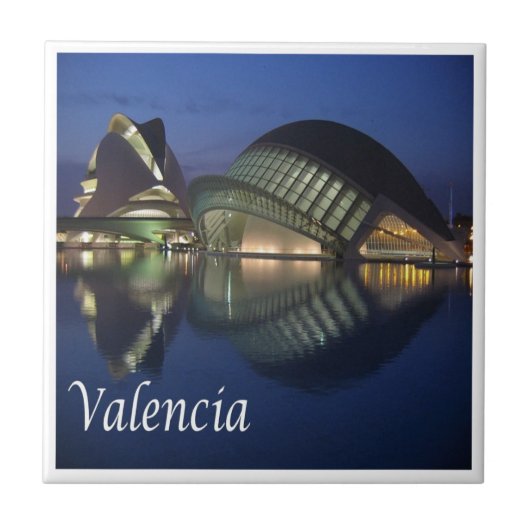 zES100 VALENCIA panorama, Spanien, Fliese (Vorderseite)