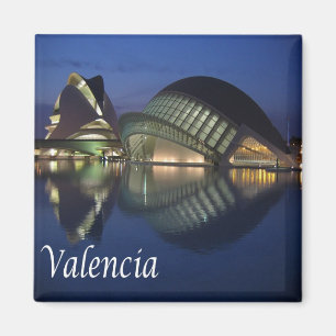 zES100 VALENCIA panorama, Spanien, Kühlschrank Magnet