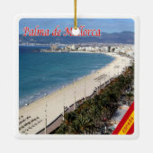 zES101 PALMA DE MALLORCA, Spanien, Keramikornament (Rückseite)
