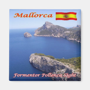 zES103 MALLORCA, FORMENTOR POLLENCA SIGHT, Kühlsch Magnet
