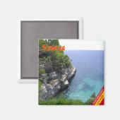 zES106 MENORCA, PANORAMA, Magnet (Vorderseite/Rückseite)
