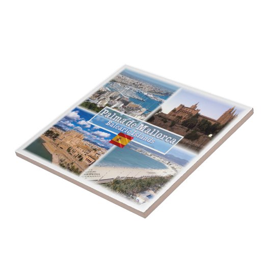 zES107 MALLORCA PALMA, Balearen, Fliese (Seite)