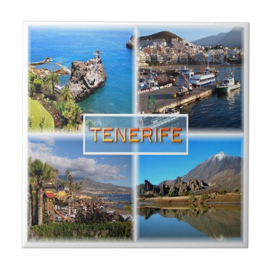 zES108 TENERIFE, LOS GIGANTOS, SANTA CRUZ, Fliese (Vorderseite)