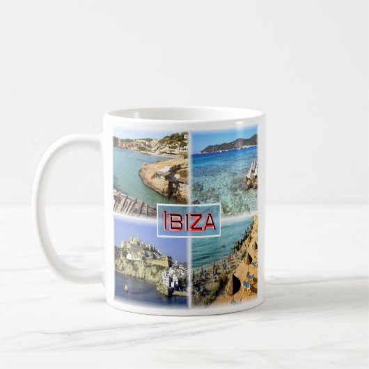 zES109 IBIZA Altstadt, CALA TARIDA, SES SALINAS, Kaffeetasse (Links)
