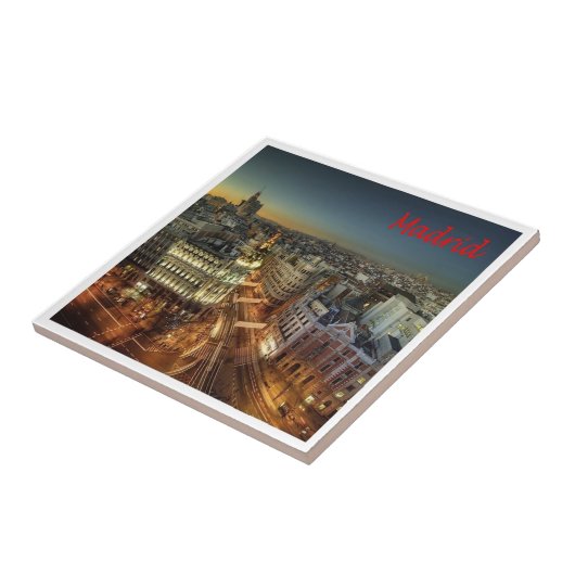 zES118 MADRID Stadt, Spanien, Europa, Fliese (Seite)