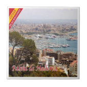 zES126 PALMA DE MALLORCA, Panorama, Fliese (Vorderseite)