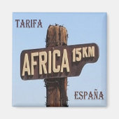 zES134 TARIFA 15,oo km Afrika, Spanien, Kühlschran Magnet (Vorne)