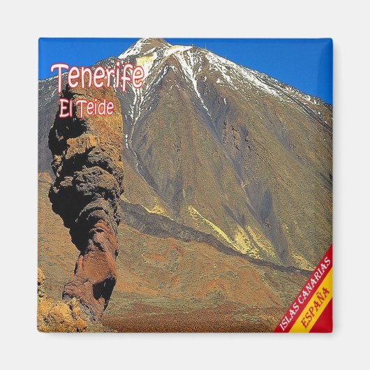 zES136 EL TEIDE Tenerife, Spanien, Kühlschrank Magnet (Vorne)