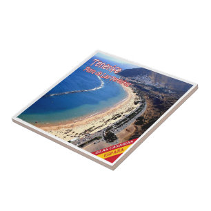 zES139 TENERIFE Teresitas Beach, Kanarische Inseln Fliese